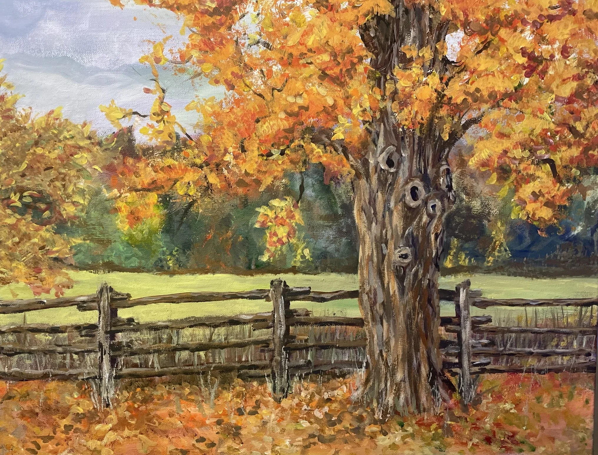 CALEDON ROADSIDE GOLD  |  18x24in   

acrylic on canvas  |  $300
