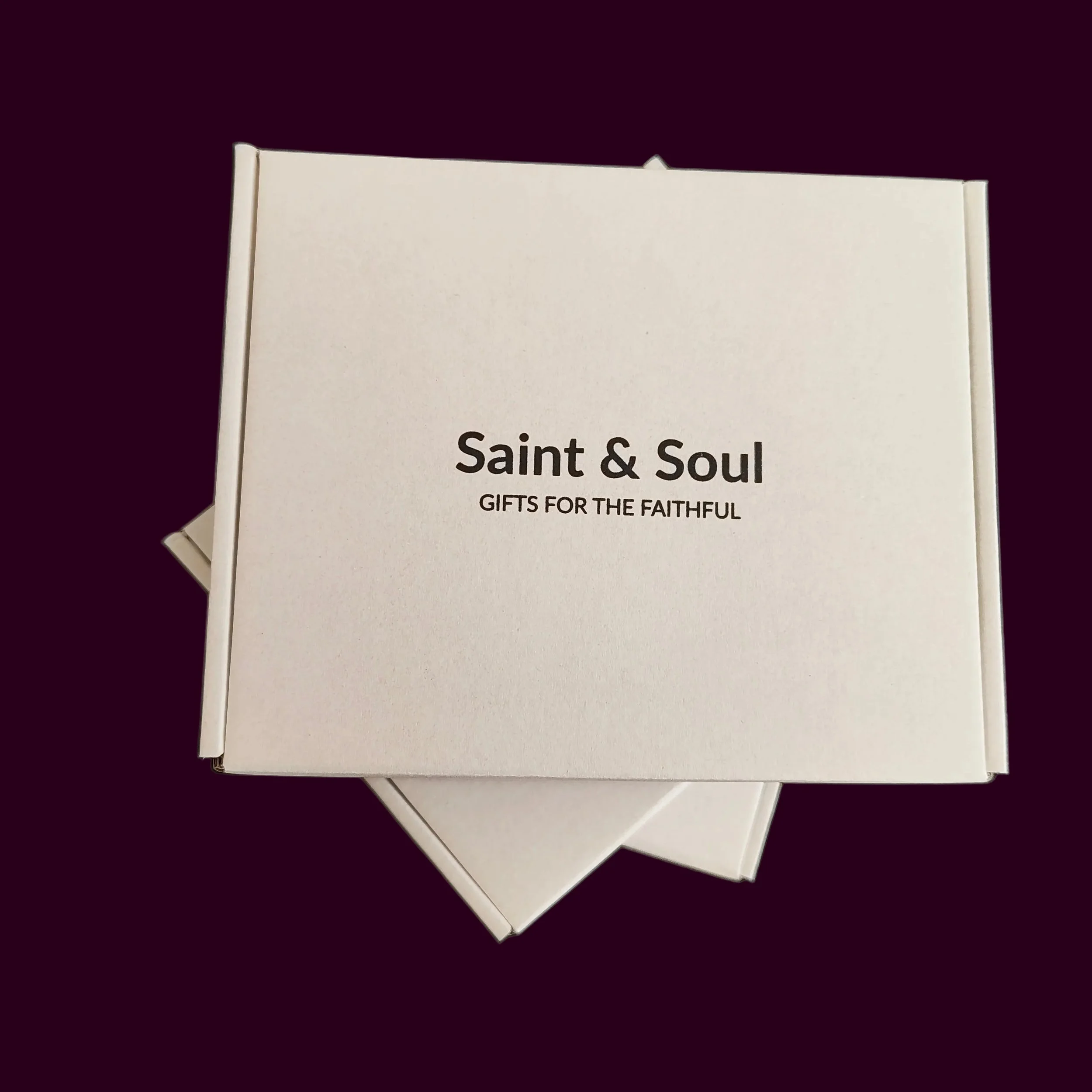 Saint & Soul Catholic gift shop shipping packaging