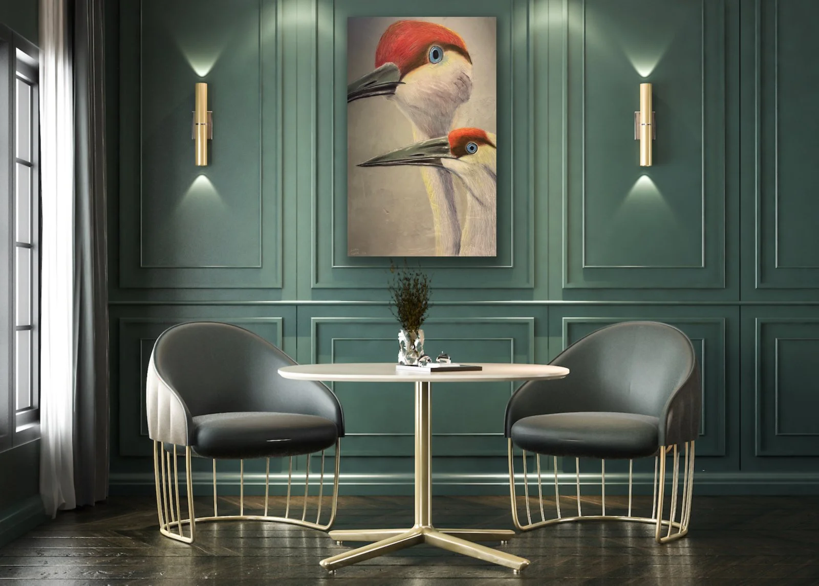 Avian emerald walls dining.jpg