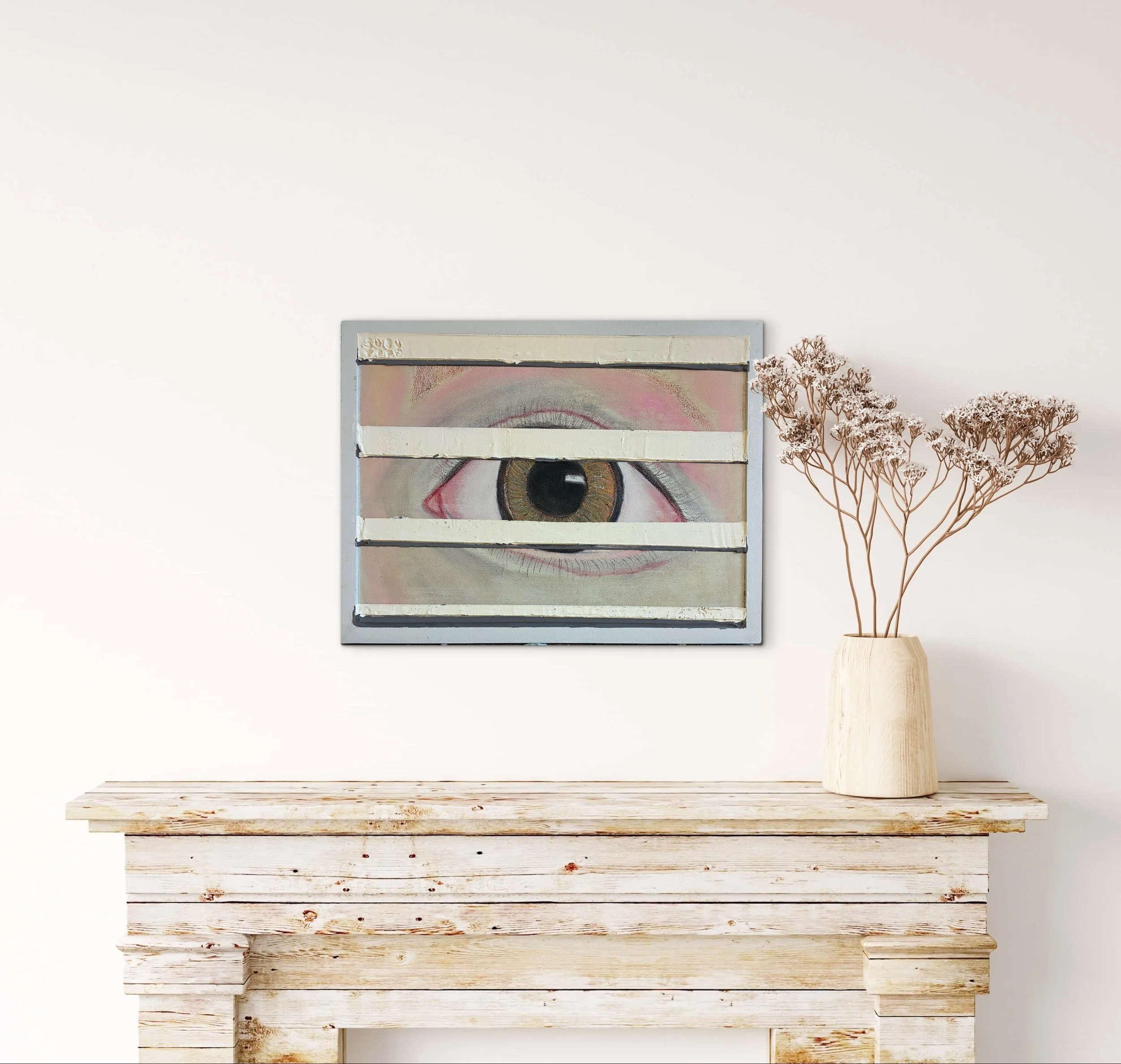 Still Watching in scene fireplace mantle.jpg