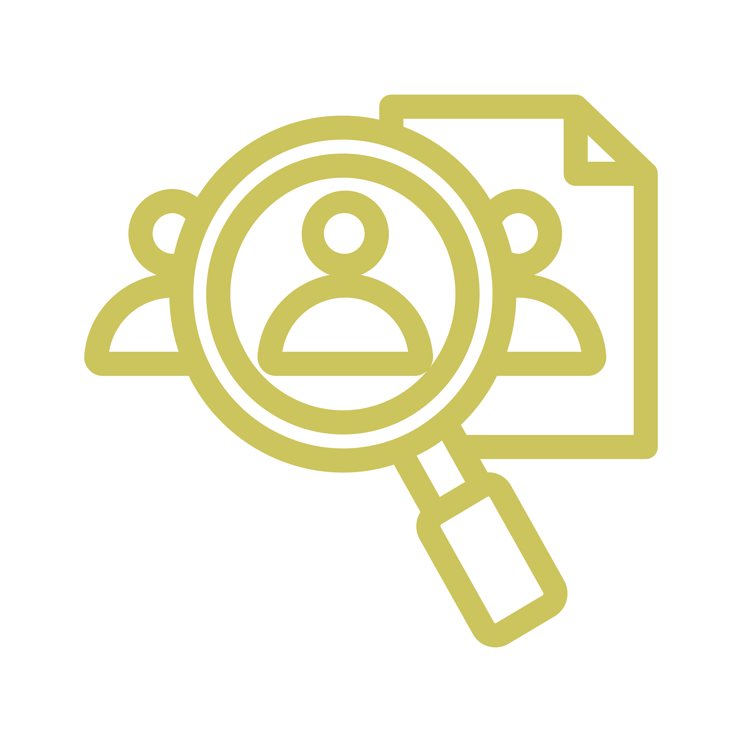 Green icon of job search