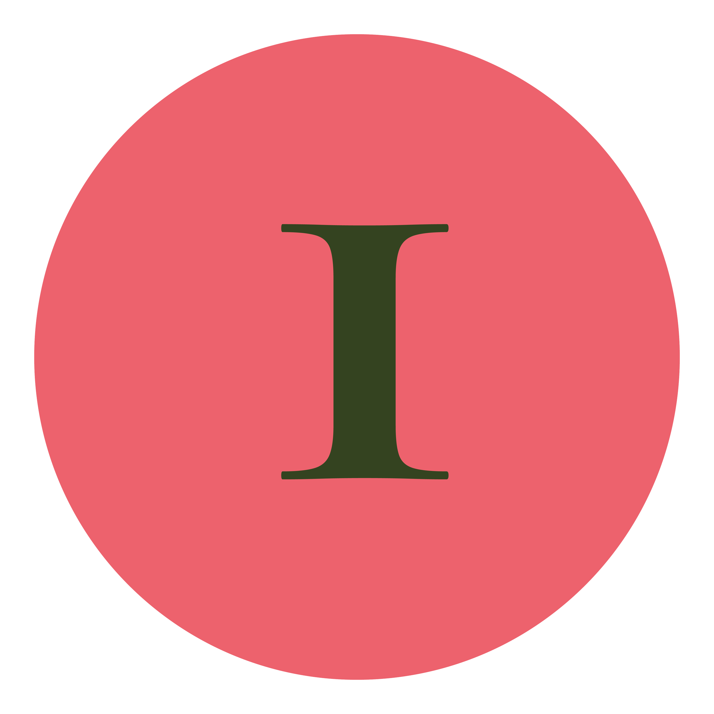 Coral circle with number 1
