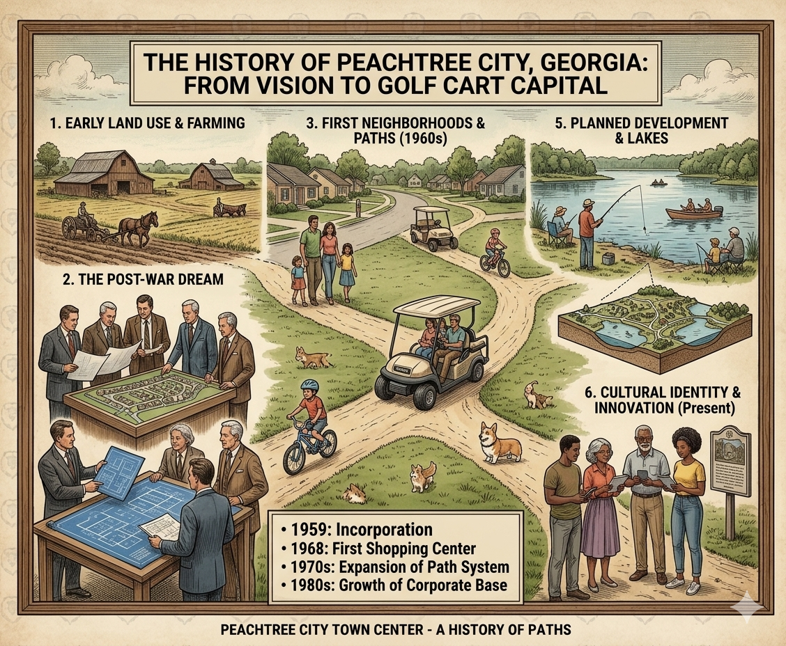 The History of Peachtree City, Georgia: From Pine Forest to One of Georgia’s Most Desirable Communities