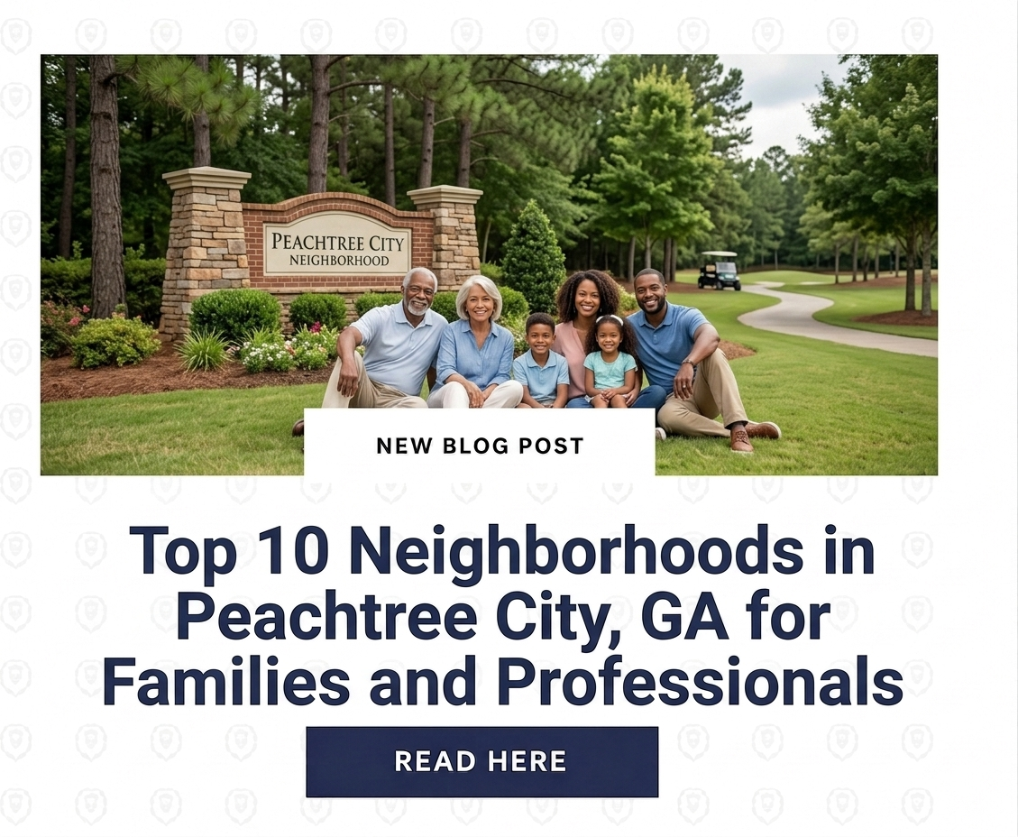 Top 10 Neighborhoods in Peachtree City, GA for Families and Professionals