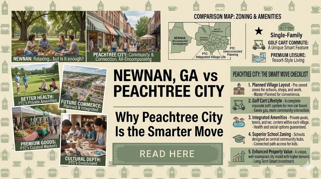 Newnan, GA vs Peachtree City: Why Peachtree City Is the Smarter Move
