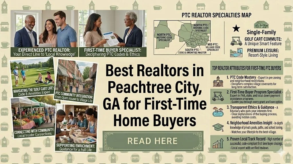 Best Realtors in Peachtree City, GA for First-Time Home Buyers