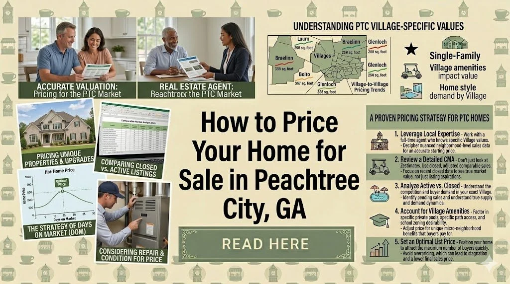 How to Price Your Home for Sale in Peachtree City, GA