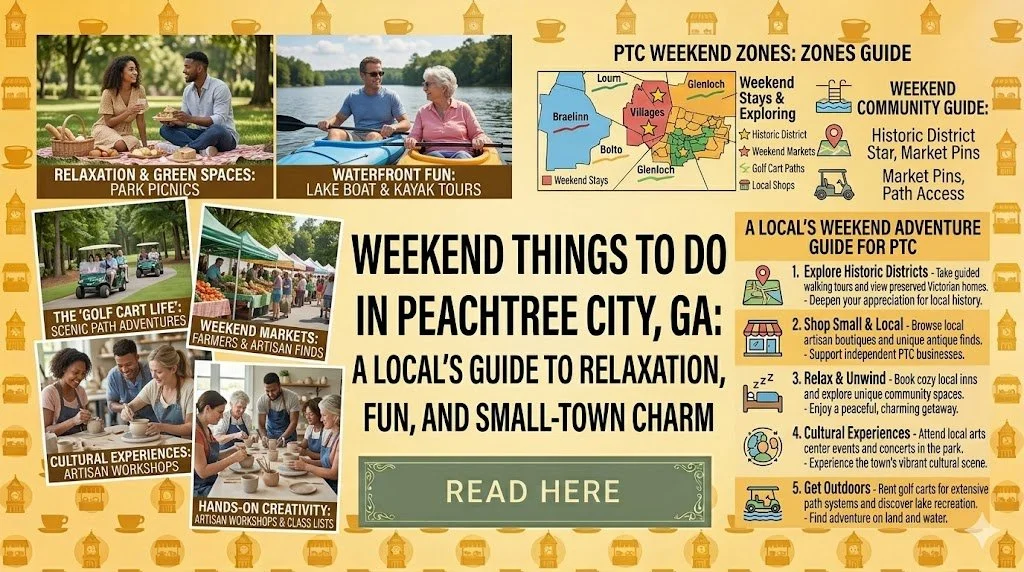 Weekend Things to Do in Peachtree City, GA: A Local’s Guide to Relaxation, Fun, and Small-Town Charm