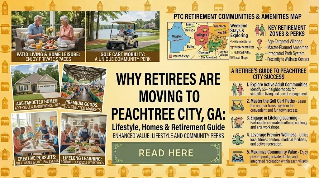 Why Retirees Are Moving to Peachtree City, GA: Affordable Living, Southern Charm &amp; Easy Retirement Lifestyle