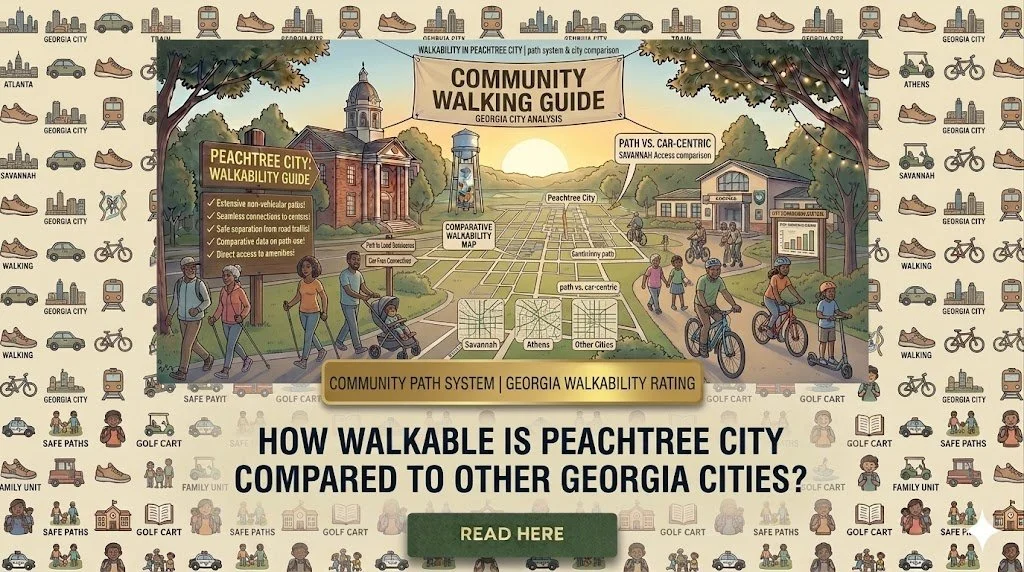 How Walkable Is Peachtree City Compared to Other Georgia Cities?