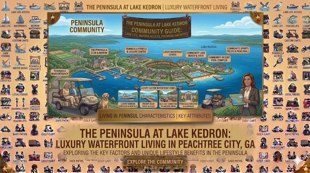 The Peninsula at Lake Kedron: Luxury Waterfront Living in Peachtree City, GA