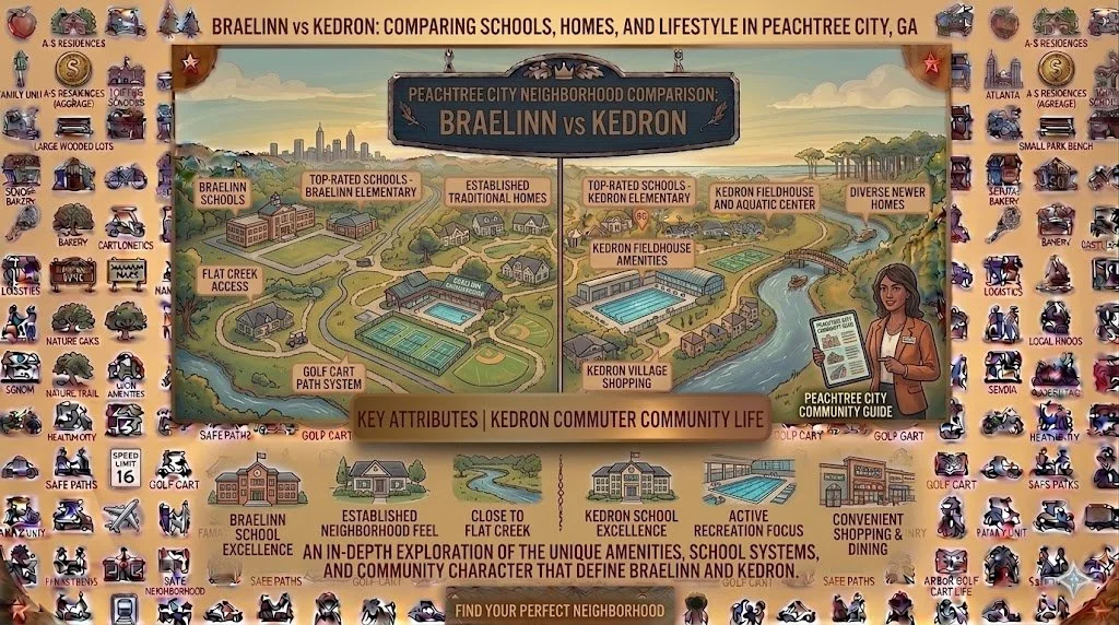 Braelinn vs Kedron: Comparing Schools, Homes, and Lifestyle in Peachtree City, GA