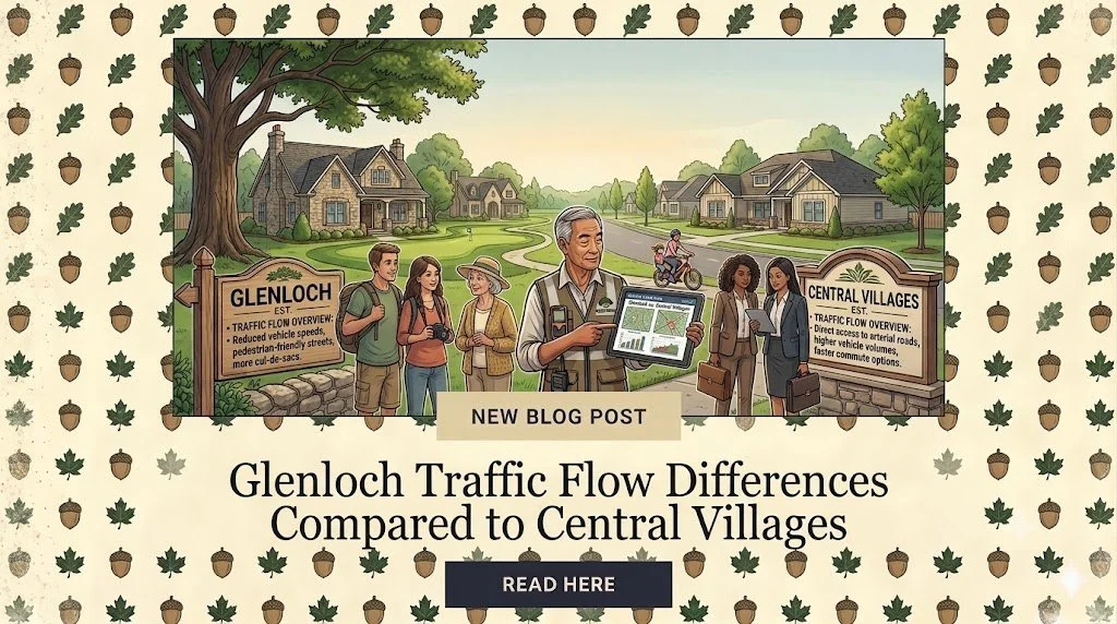 Glenloch Traffic Flow Differences Compared to Central Villages
