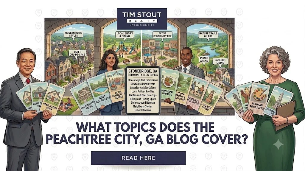 What Topics Does the Peachtree City, GA Blog Cover?