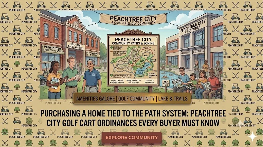 Purchasing a Home Tied to the Path System: Peachtree City Golf Cart Ordinances Every Buyer Must Know