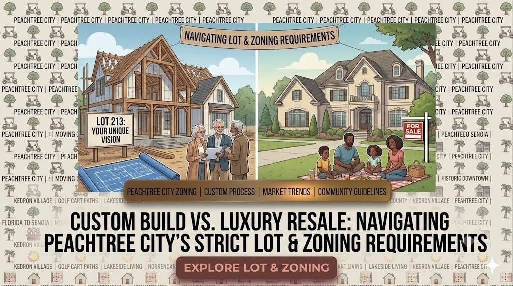 Custom Build vs. Luxury Resale: Navigating Peachtree City's Strict Lot &amp; Zoning Requirements