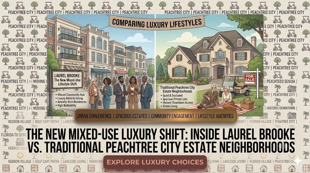 The New Mixed-Use Luxury Shift: Inside Laurel Brooke vs. Traditional Peachtree City Estate Neighborhoods