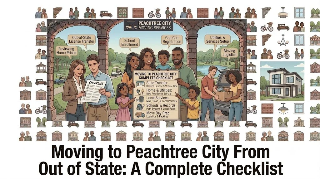 Moving to Peachtree City From Out of State: A Complete Checklist