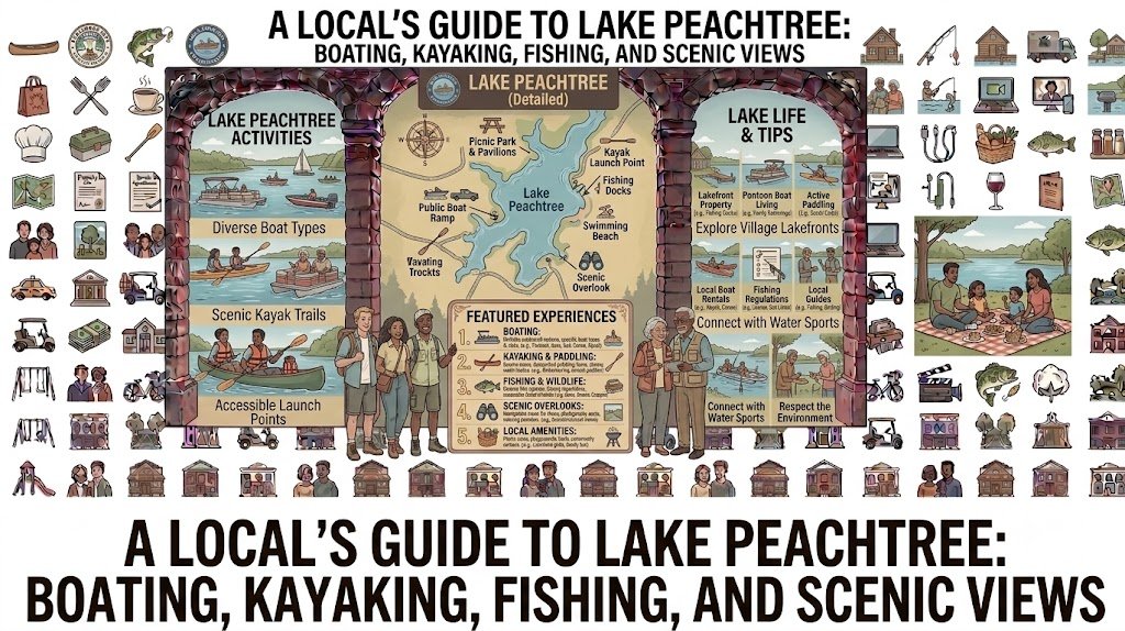 A Local's Guide to Lake Peachtree: Boating, Kayaking, Fishing, and Scenic Views