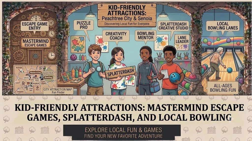 Kid-Friendly Attractions: Mastermind Escape Games, Splatterdash, and Local Bowling