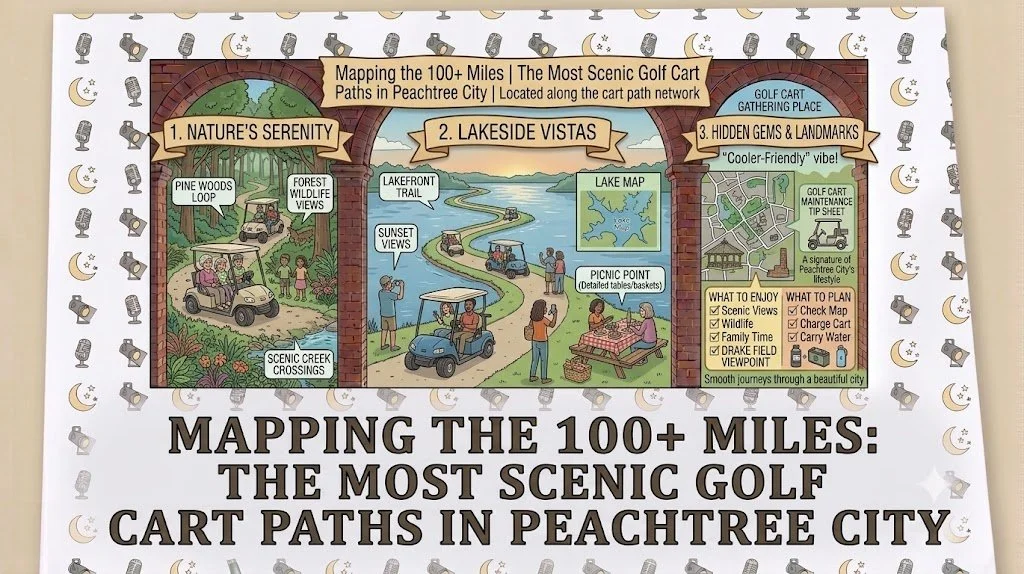 Mapping the 100+ Miles: The Most Scenic Golf Cart Paths in Peachtree City