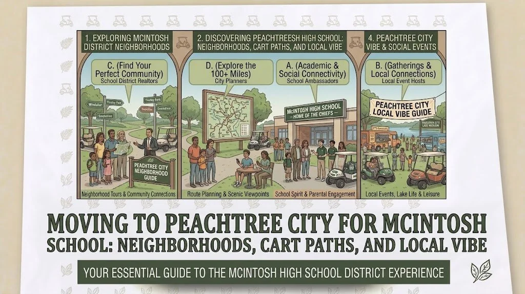 Moving to Peachtree City for McIntosh High School: Neighborhoods, Cart Paths, and Local Vibe