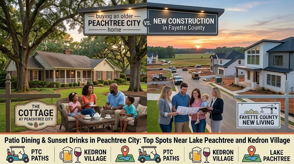 Buying an Older Peachtree City Home vs. New Construction in Fayette County