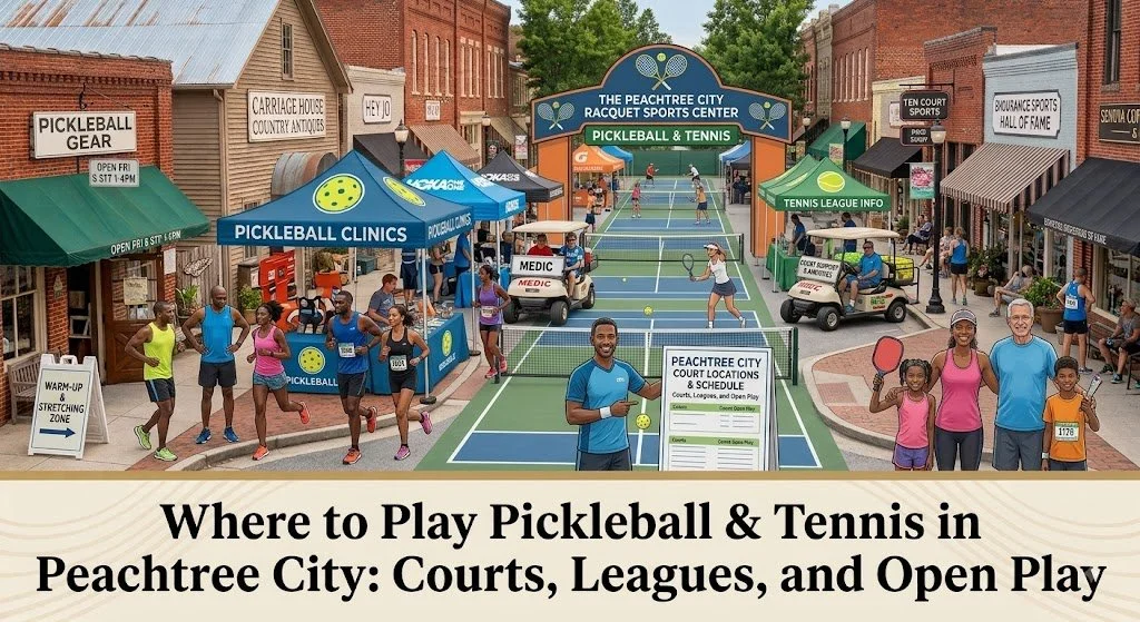 Where to Play Pickleball &amp; Tennis in Peachtree City: Courts, Leagues, and Open Play
