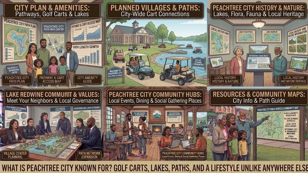 What Is Peachtree City Known For? Golf Carts, Lakes, Paths, and a Lifestyle Unlike Anywhere Else