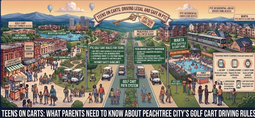 Teens on Carts: What Parents Need to Know About Peachtree City's Golf Cart Driving Rules