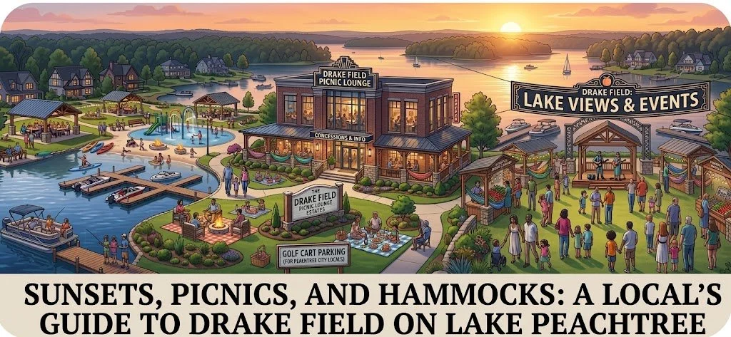 Sunsets, Picnics, and Hammocks: A Local's Guide to Drake Field on Lake Peachtree
