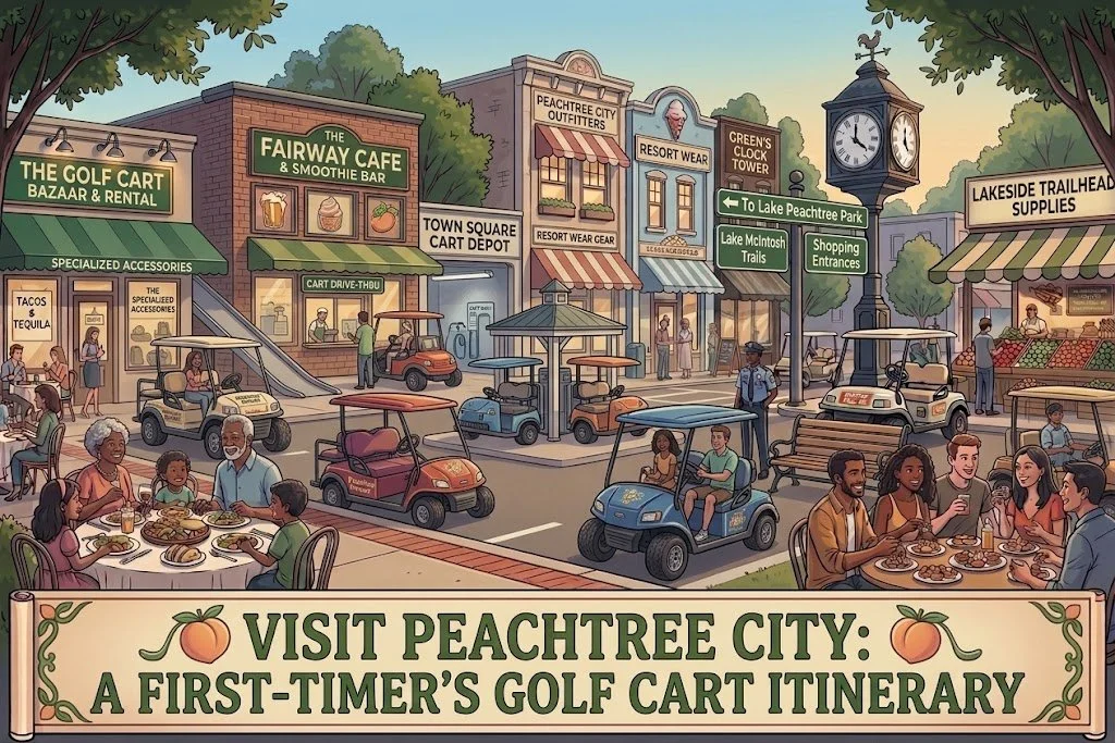 Visit Peachtree City: A First-Timer's Golf Cart Itinerary