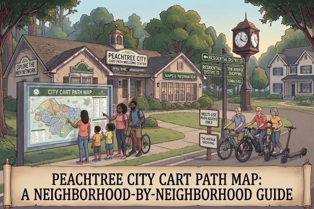 Peachtree City Cart Path Map: A Neighborhood-by-Neighborhood Guide