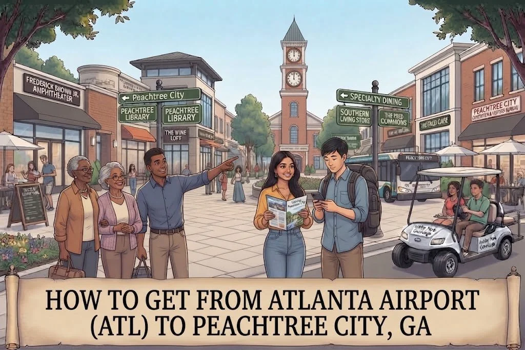 How to Get from Atlanta Airport (ATL) to Peachtree City, GA