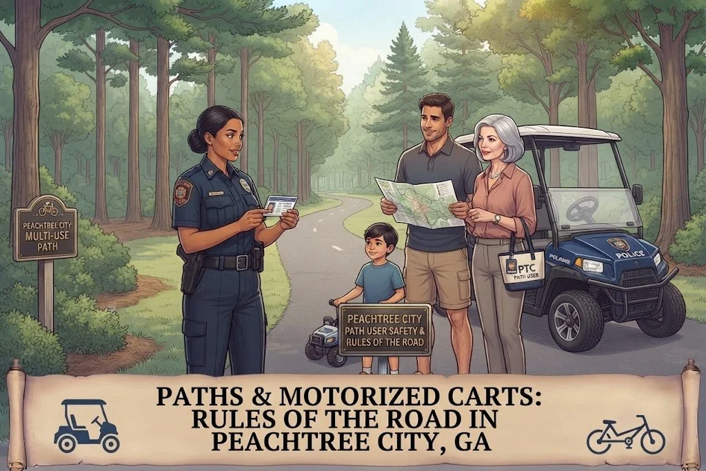 Paths &amp; Motorized Carts: Rules of the Road in Peachtree City, GA