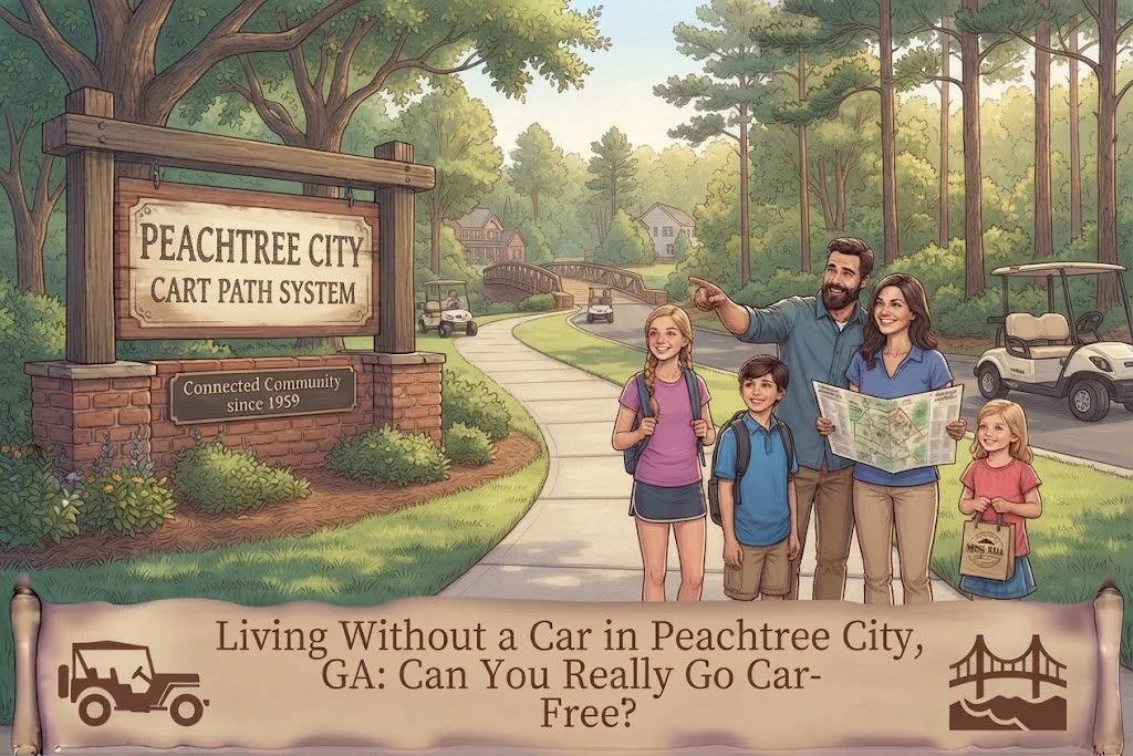 Living Without a Car in Peachtree City, GA: Can You Really Go Car-Free?