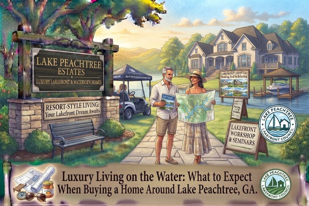 Luxury Living on the Water: What to Expect When Buying a Home Around Lake Peachtree, GA