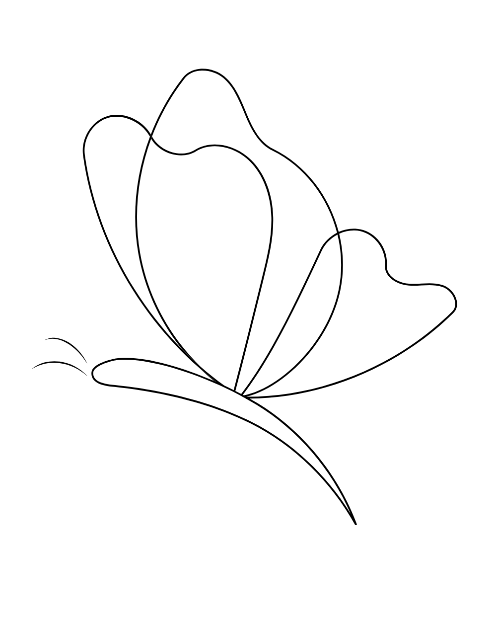 A black and white illustration of a spider hanging from a web.