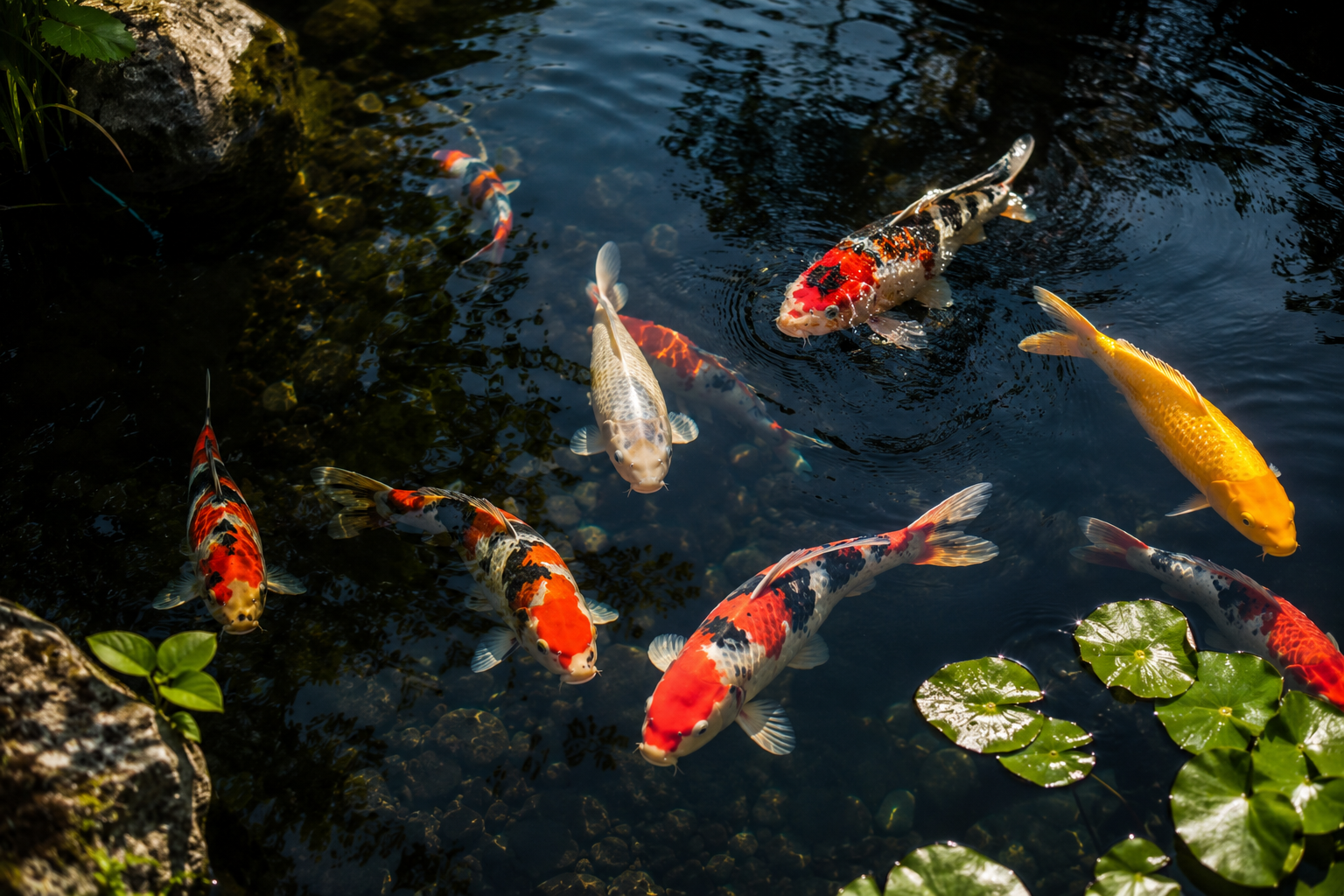 QG PLANT |  Curadoria de Lagos naturais, com peixes KOI os quais fornecemos, bem como plantas aquaticas para oxigenação, tratamento e embelezamento do seu lago.
