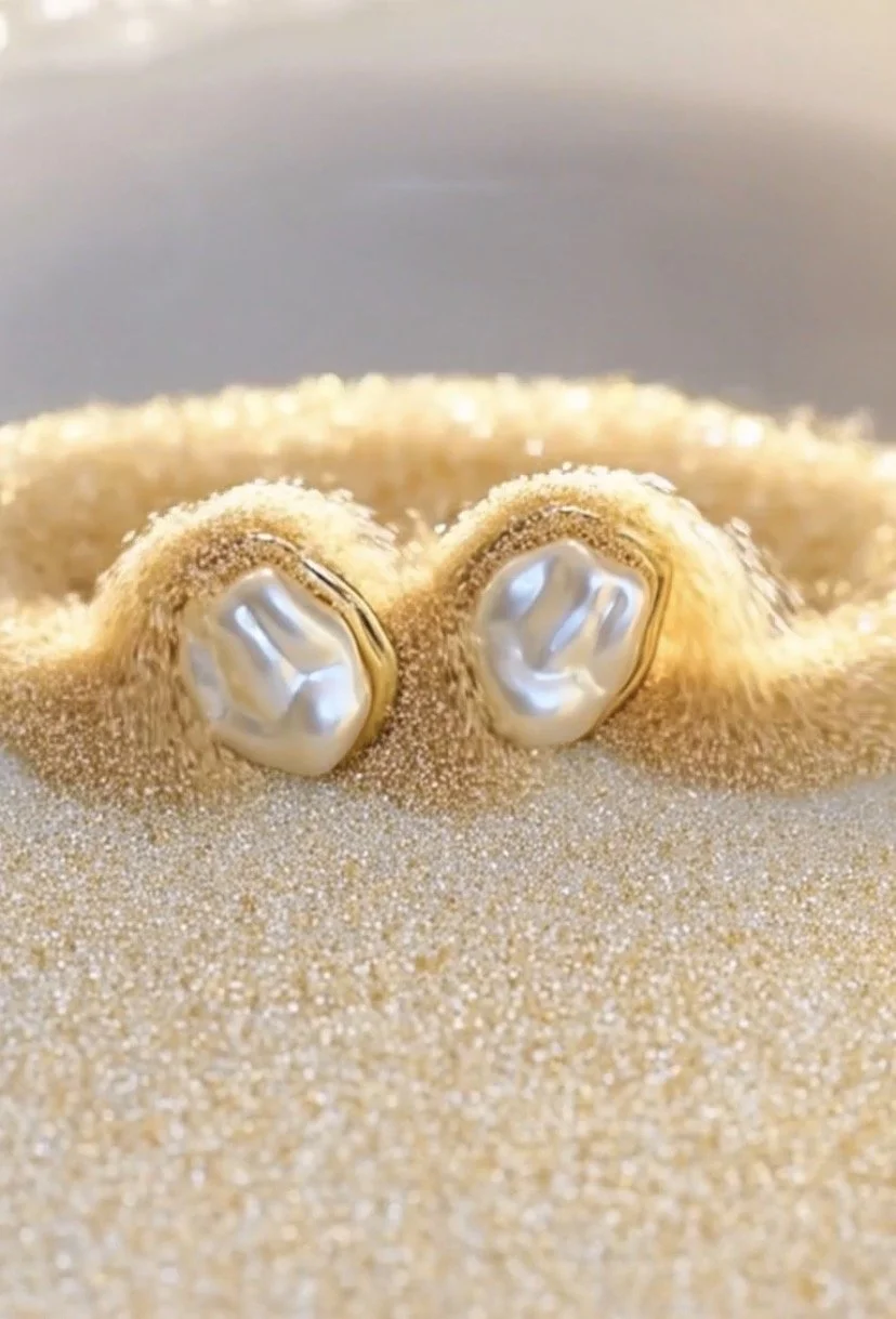 Boucles d'oreilles nacre