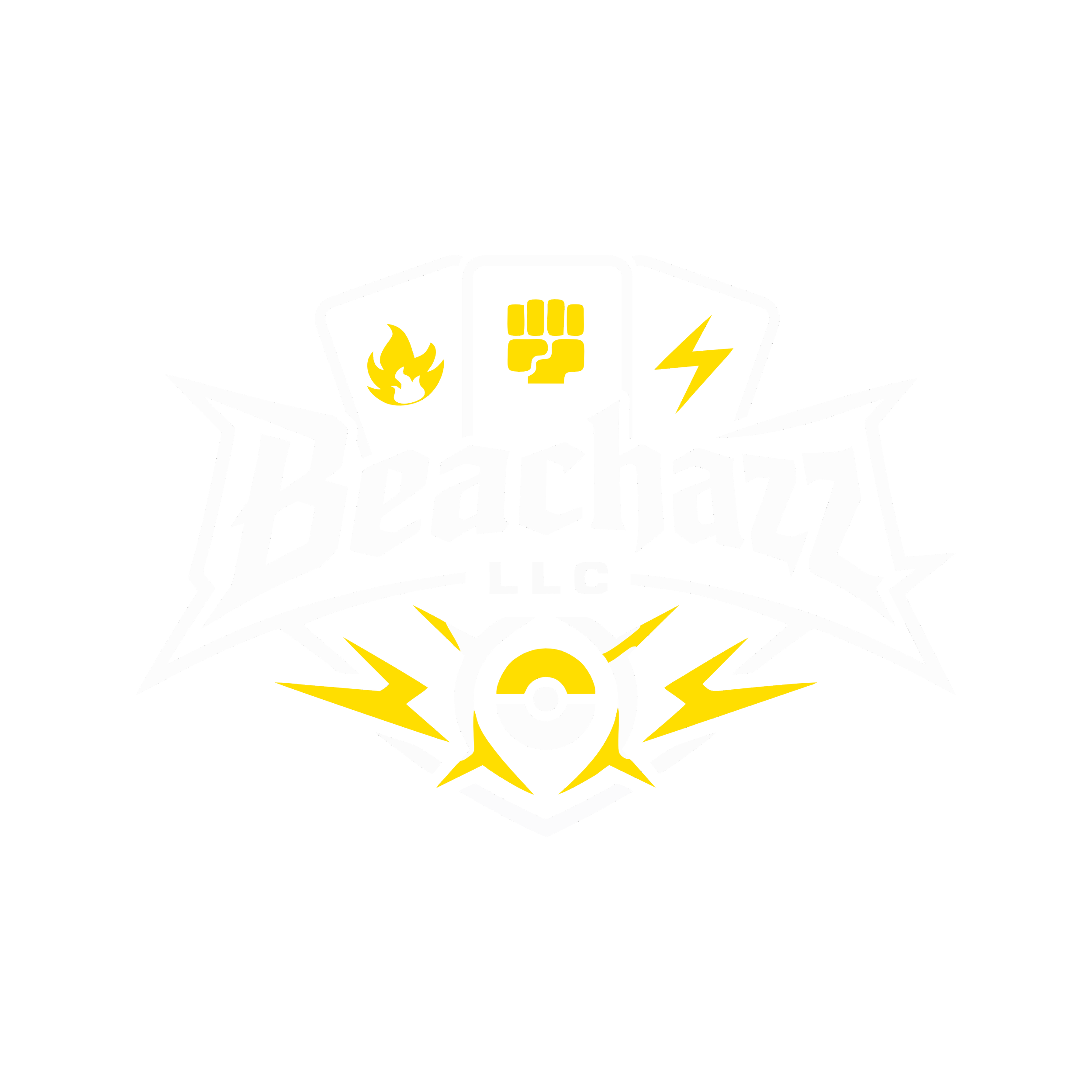 Logo of Overwatch League featuring a stylized star with lightning bolts, a Poké Ball at the bottom, and the text 'Overwatch League LLC'.