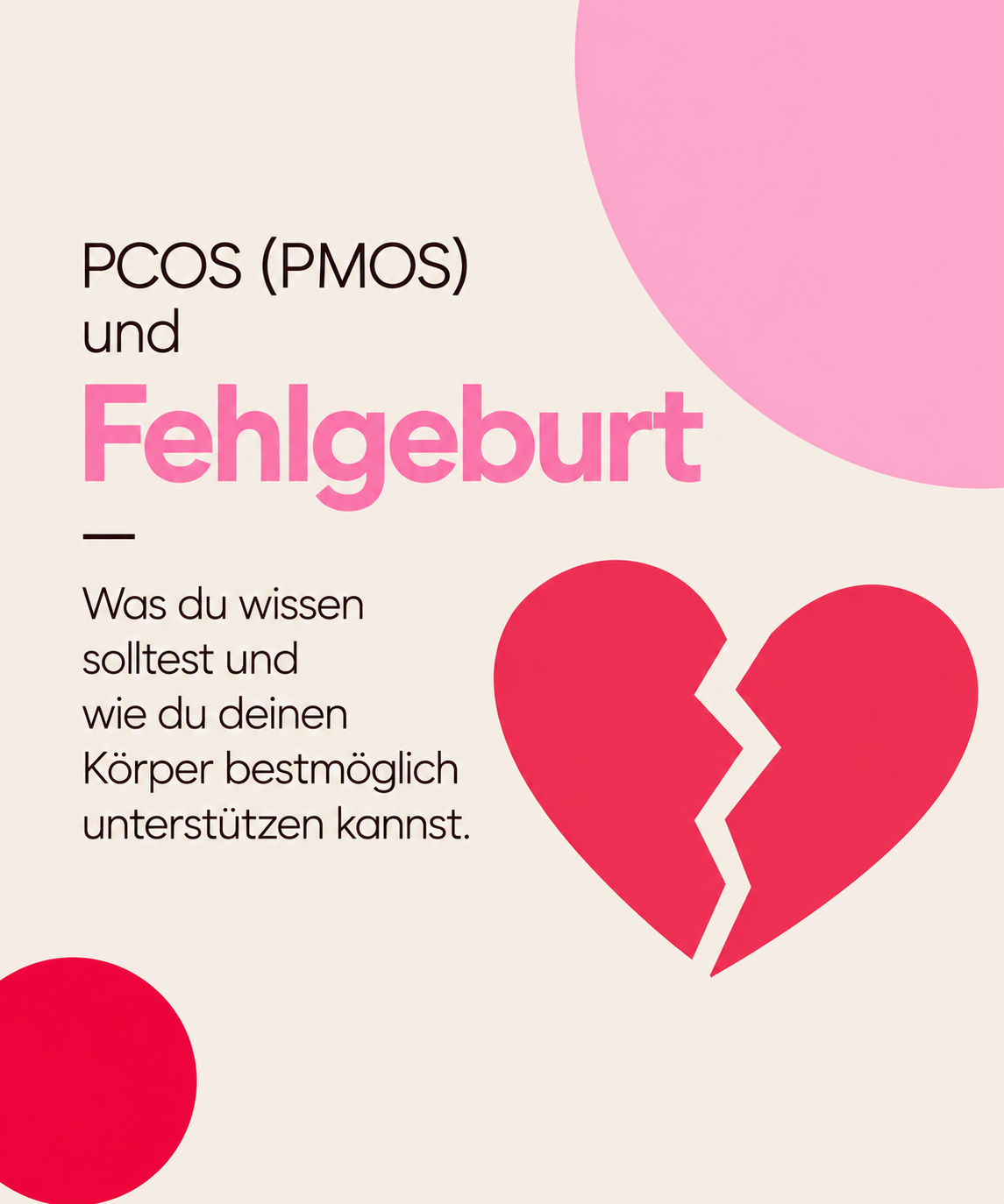 PMOS (PCOS) &amp; Fehlgeburten: Was Insulinresistenz damit zu tun haben kann
