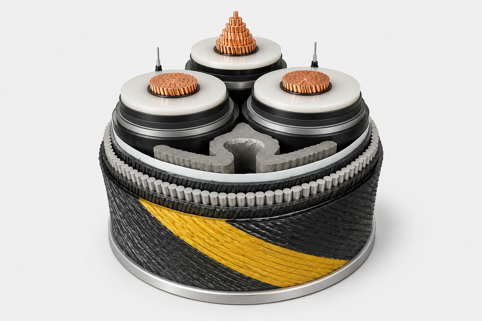 Cross-section of an electric vehicle battery showing individual cells, cooling system, and structural components.