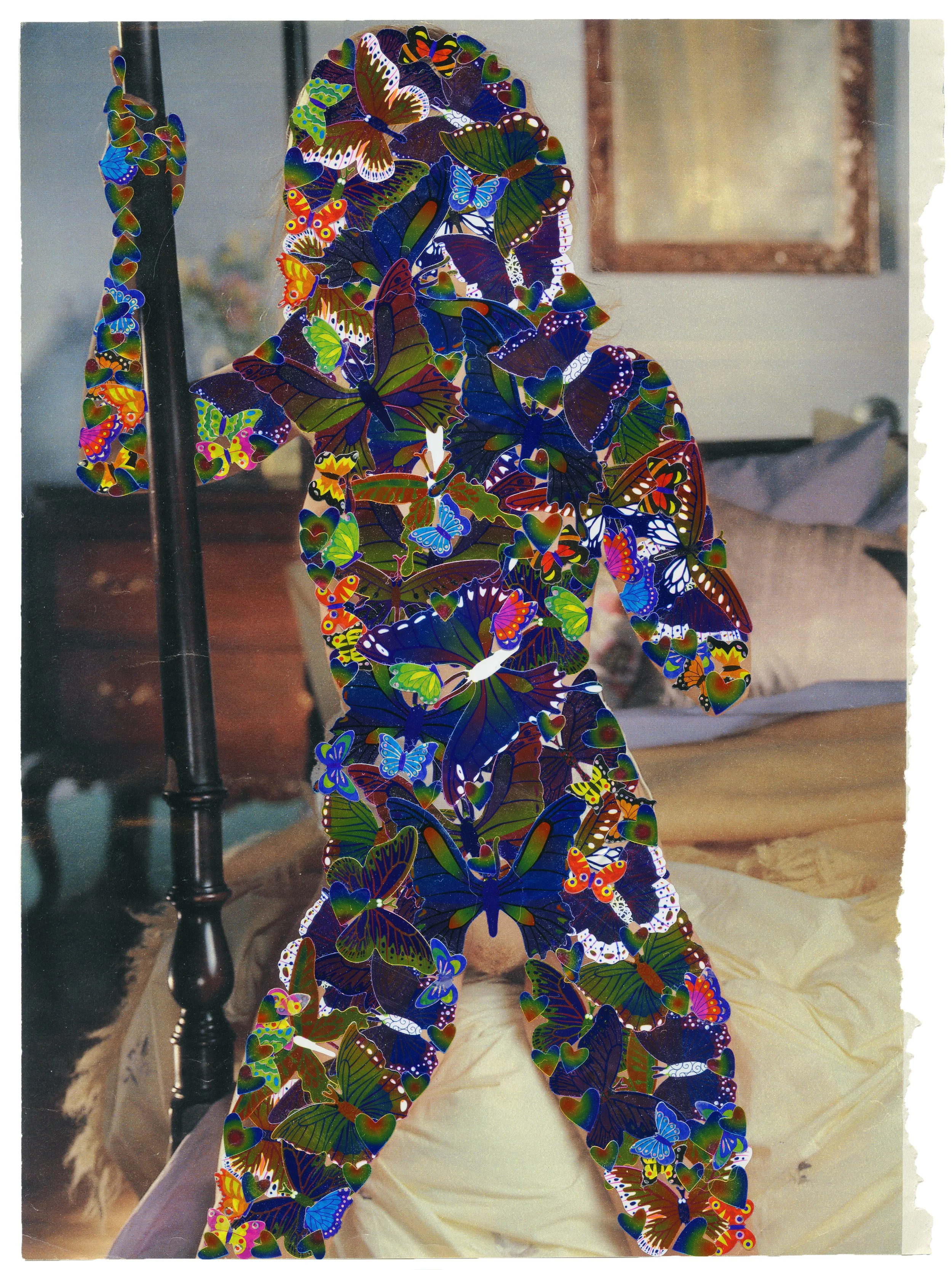art sticker collage playboy magazine