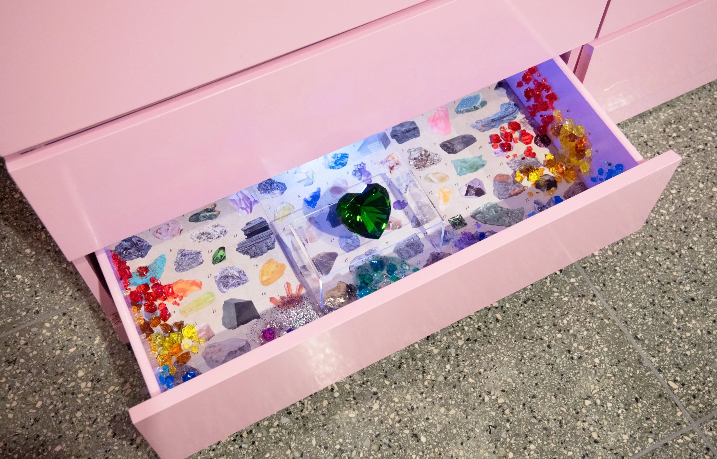 romancing the stone drawer gemstones