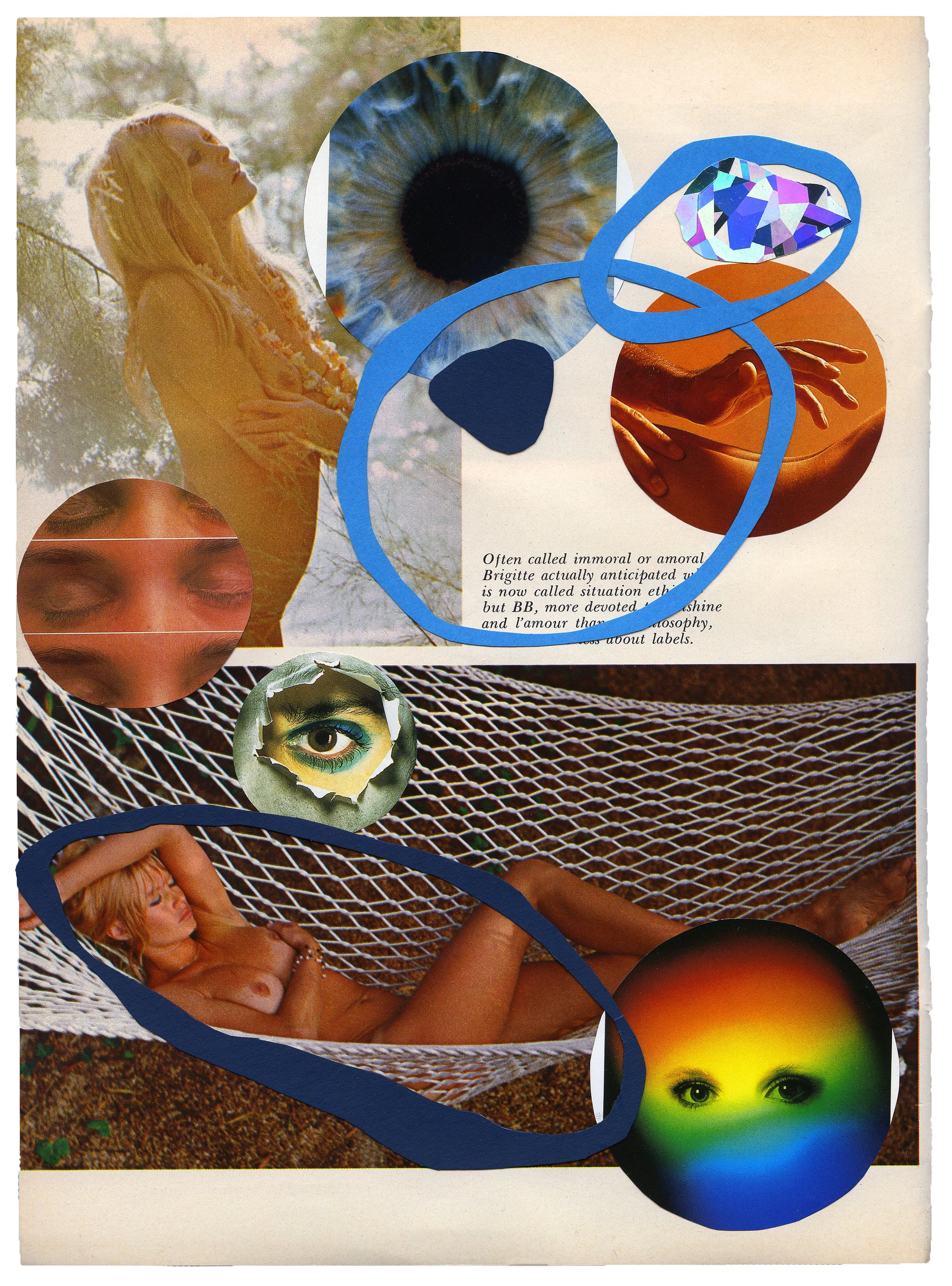 art collage playboy magazine
