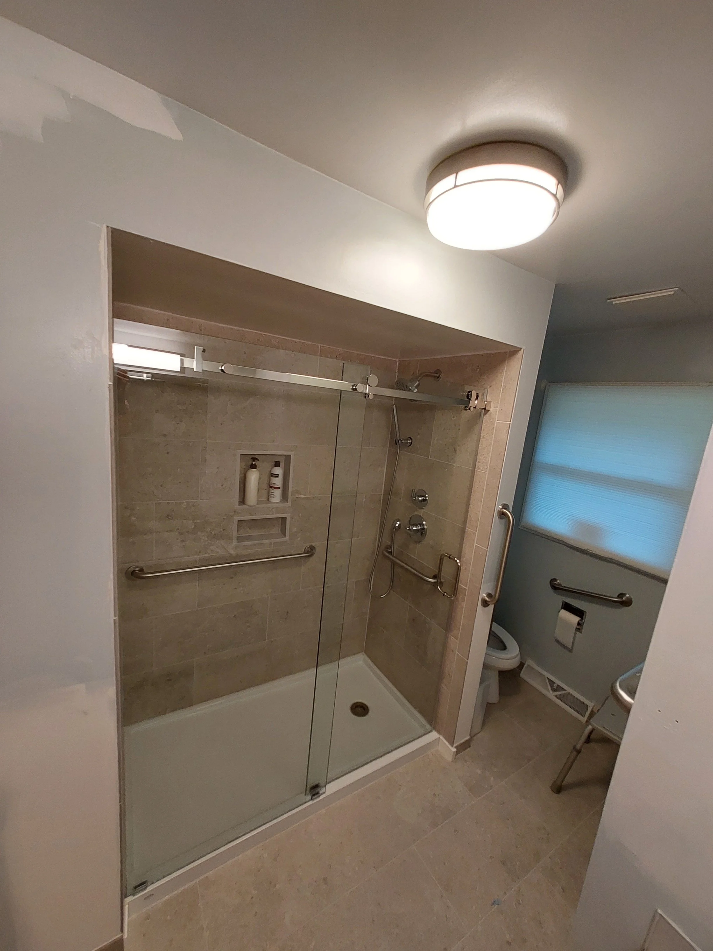 Tile shower