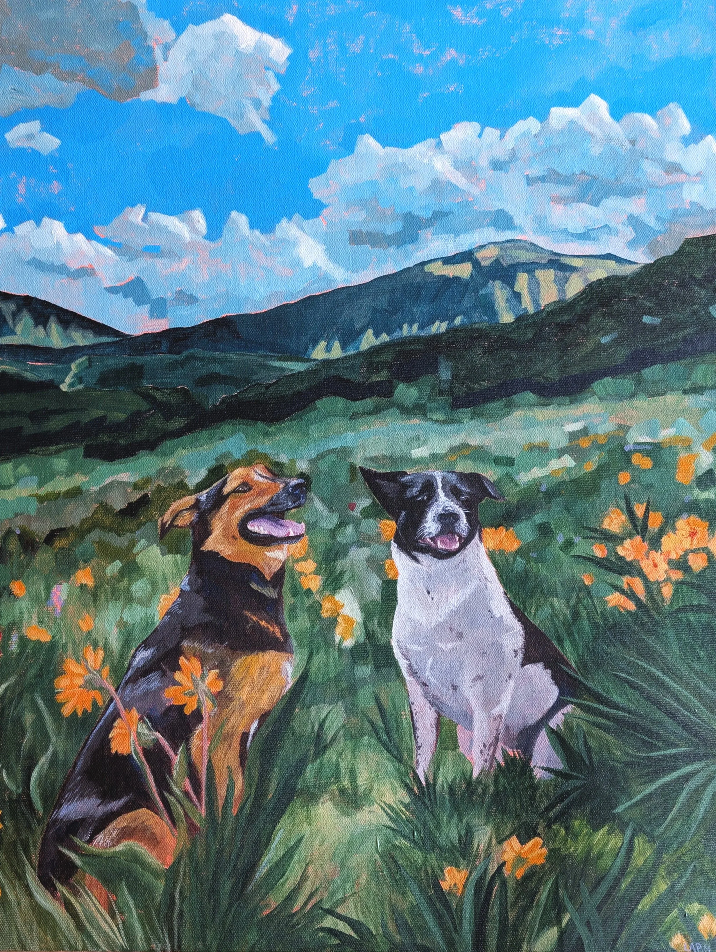 custom pet portraits of the greatest beings on the planet