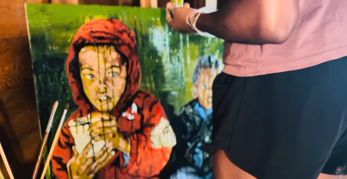 Between the brushstrokes: painting through the noise