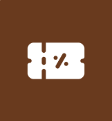 Icon against a brown background.